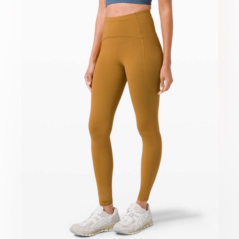 Lululemon Swift Speed High Rise Leggings Spiced Bronze Size 8